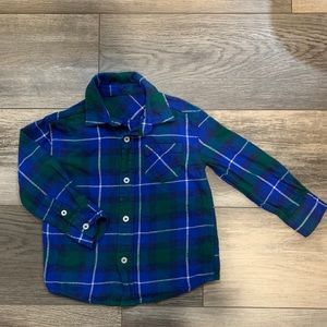 Blue/Green flannel shirt